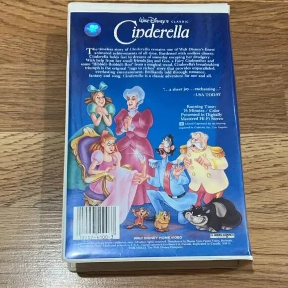 Walt Disney’s Cinderella Black Diamond Edition The Classics RARE COLLECTIBLE